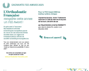  L’Orthodontie Française